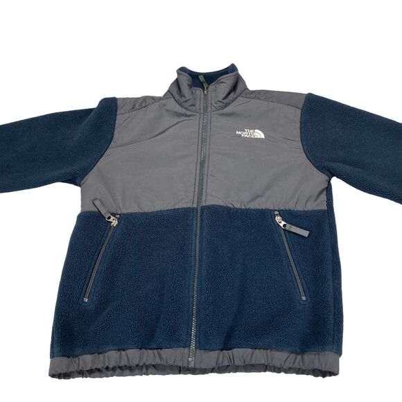 The North Face Kids Blue and Gray Hoodie - Picture 14 of 16
